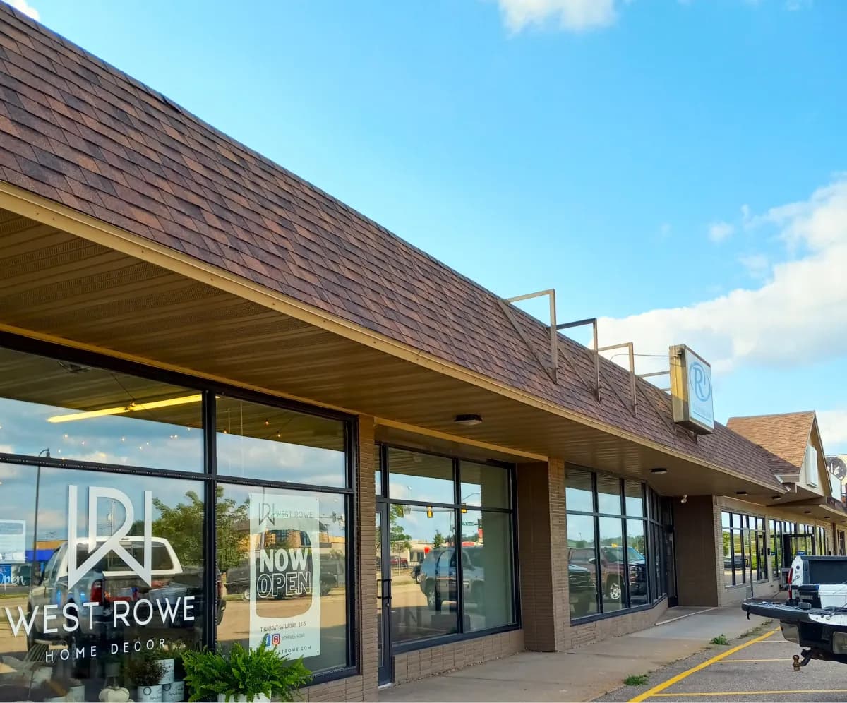 Completed commercial shingle roofing project in Eau Claire
