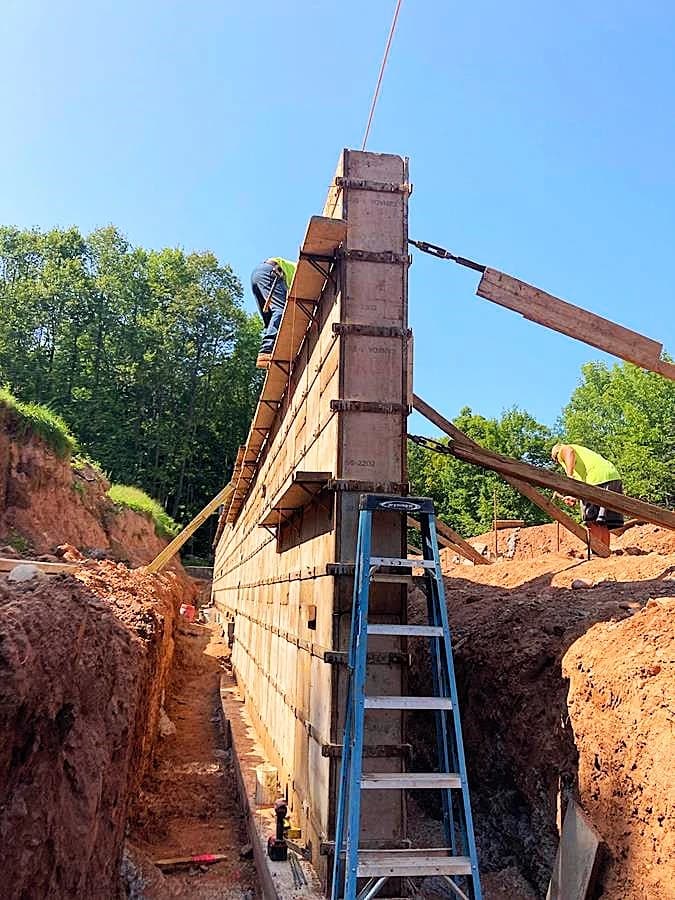 Concrete poured walls company in Eau Claire and Western WI